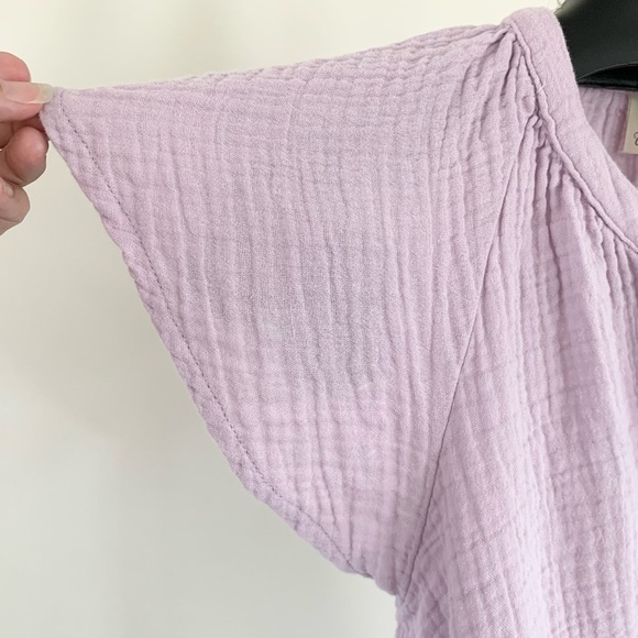 Universal Thread Cotton Gauze Flutter Sleeve Top - Picture 3 of 9